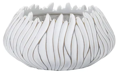 Produktbild von Cachepot Honduras Weiß aus Kunstharz Durchmesser 40 cm