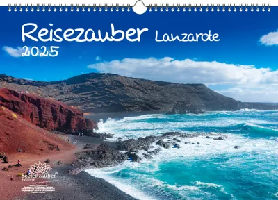 Produktbild von Reisezauber Lanzarote DIN A3 Kalender für 2025 Arrecife Reise Urlaub Strand Spanien - Seelenzauber