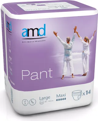 Image de AMD Pant Maxi Large - 1 paquet de 14 protections