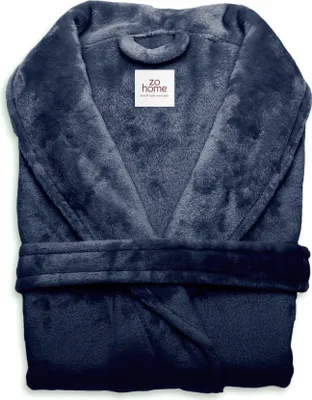 Produktbild von Zohome Zohome Bademantel Cara - Bademantel für Damen und Herren - XL - Morgenmantel - Geeignet für die Sauna - Blau