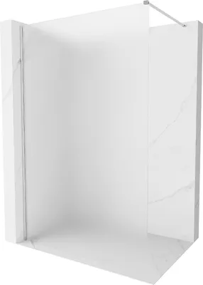 Obrázek produktu pro Mexen Kioto-X sprchová zástěna Walk-in 130 x 200 cm, matná 10 mm, chrom - 800-130-101-01-30-X