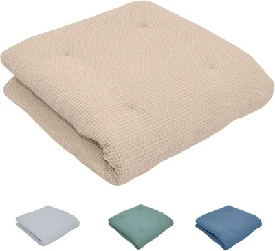 Produktbild von Baby Krabbeldecke 100 x 100 cm, beige, Baumwolle, für Babyzimmer