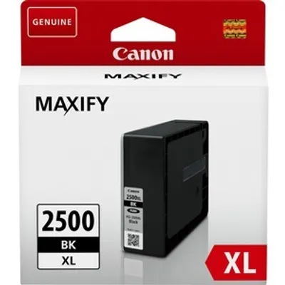 Produktbild von Canon PGI-2500XL BK, Hohe (XL-) Ausbeute, Schwarz, Tinte auf Pigmentbasis, 70,9 ml, 2500 Seiten