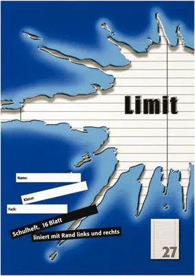 Produktbild von Limit Schulheft DIN A4 Lineatur 27 / 9 mm liniert 16 Blatt