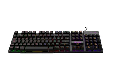 Produktbild von INCA Gaming Tastatur IKG-446  Regenbogen, RGB, dt. Layout retail
