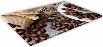 Zdjęcie produktu dla SZKLANA DESKA KUCHENNA 60x20 163c Filiżanka ziaren