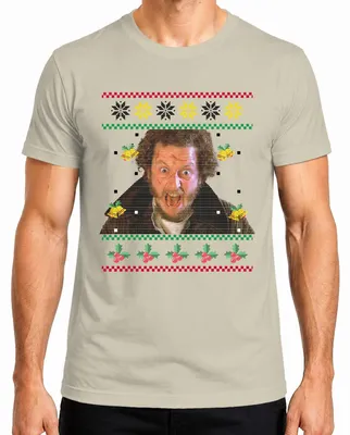 Imagen del producto de Marv Kevin - Suéter navideño feo, camiseta para hombre, diseño navideño, talla XL