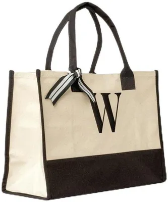 Image de Ibenzoa® : Sac cabas en toile de coton 100%, spacieux, dimensions 42 x 29 x 17 cm. Doté d'un fond solide et de plis latéraux. Possibilité de personnalisation avec un monogramme, idéal pour un usage quotidien, la plage et les courses