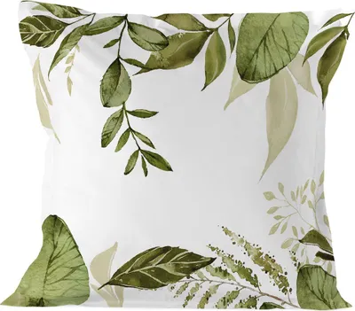 Produktbild von Herbal Kissenbezug  80x80 cm 100% Baumwolle Hergestellt in Europa