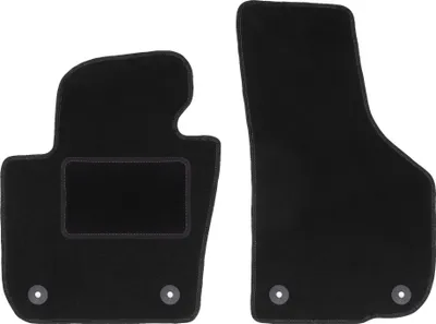 Immagine prodotto di Wielganizator tappetini auto velours anteriori adatto per Skoda Superb II (2008-2015, berlina, station wagon) neri, set 2 pz, con fissaggi