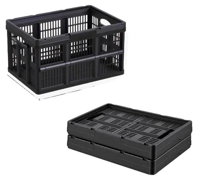 Obrázek produktu pro Úložné boxy, stohovatelné, skládací, 45 l