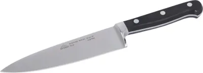 Produktbild von STUBAI hochwertiges breites Kochmesser geschmiedet | 160 mm | Küchenmesser aus Edelstahl für Schneiden von Fleisch, Geflügel, Gemüse, Obst & Lebensmitteln, spülmaschinenfest, schwarzer Griff