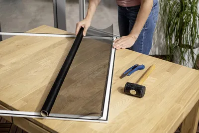 Produktbild von Primaster Fliegengitter-Rolle 140 x 150 cm grau/grau kürzbar