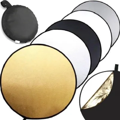 Image de Spot pliable Spot plat Photo Mixture 5in1 Gold Silver Diffuser Spotlight for Photo Light Reflector Panel Retoo