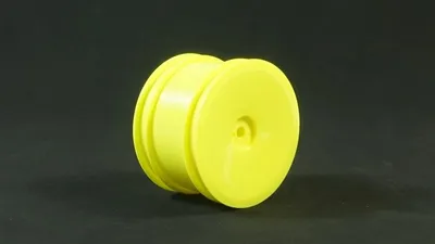 Immagine prodotto di TPRO 1/10 2/4WD, cerchioni posteriori gialli da 12mm, confezione da 4 pezzi, per fuoristrada.