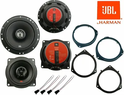 Produktbild von JBL 261 2 Wege komplett Lautsprecher Einbau Set Tür vorn hinten passend für Opel Astra H ab 2004