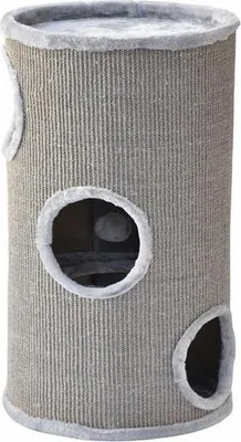 Produktbild von Kratztonne Condo - mit Spielball - rundum Sisalgeflecht M 70 cm grau