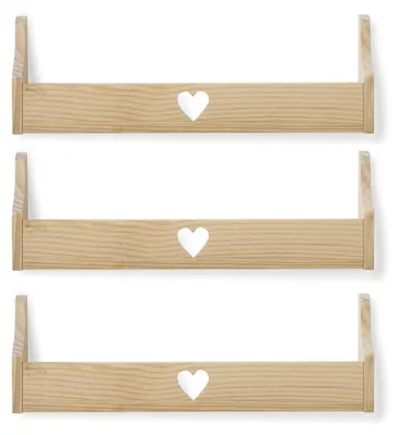 Immagine prodotto di Set di 3 mensole in legno per la cameretta dei bambini