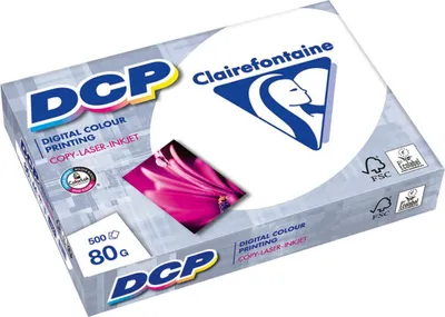 Produktbild von Clairefontaine - Laserpapier Clairefontaine DCP A4 80gr White | Pak ein 500 Blatt | 5 Stücke