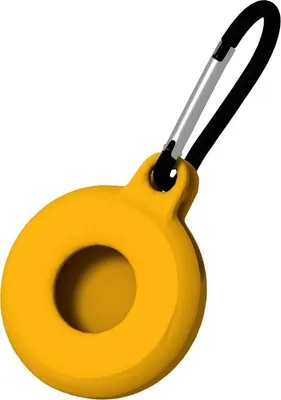 Produktbild von Mobigear Circle Key  Apple AirTag Hülle Flexibles TPU Schlüsselanhänger - Orange