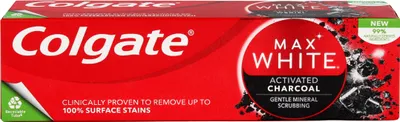 Produktbild von Colgate Max White Holzkohle-Zahnpasta 75ml