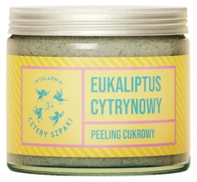 Produktbild von Mydlarnia Cztery Szpaki Peeling cukrowy do ciała Eukaliptus Cytrynowy, 250 ml