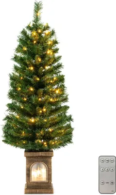 Obrázek produktu pro 120 cm předsvícený umělý vánoční stromek s časovačem