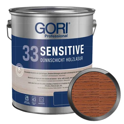 Produktbild von GORI 33 Sensitive Holzlasur 5 Liter BURMA TEAK Dünnschichtlasur Holzschutzlasur