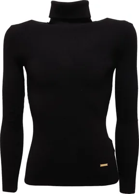Produktbild von 1484R schwarzer Rollkragenpullover DSQUARED2 Rollkragen-T-Shirts Kinder