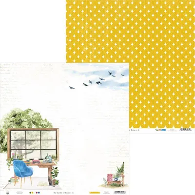 Immagine prodotto di P13 30,5x30,5cm doppelseitig Scrapbooking Paper Designpapier 240g, Il Giardino dei Libri 01