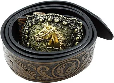Image de Ceinture en cuir verni style Rodeo