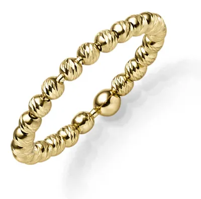 Produktbild von Ring Kugelring Damenring aus 585 Gold Gelbgold diamantiert Breite 2,2mm Innenumfang 60mm Ø19.1mm