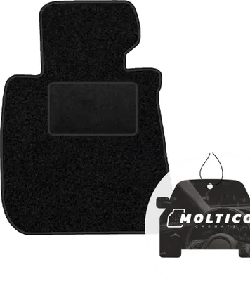 Produktbild von moto-MOLTICO Fahrer Fußmatte Auto Velours Fahrerseite Autoteppiche Schwarz Fahrermatte 1-teilig passend für BMW 3er E93 Cabrio 2007-2013