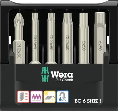 Produktbild von Wera Bit-Check 6 SHK 1 SB