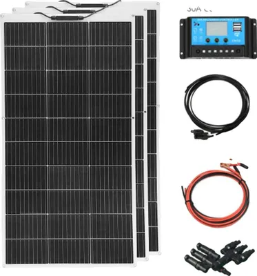 Obrázok produktu pre Solárny panel, 100W, monokryštalický kremík, účinnosť 24%, solárna súprava 12V300W