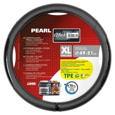 Produktbild von LAMPA 97831 Skeentex Lenkradbezug TPE Ø49-51cm Schwarz Lenkradhülle