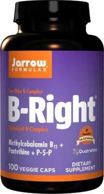 Productafbeelding van VoedingssupplementenJarrow Formulas B Complex B-right (100 capsules) 2898