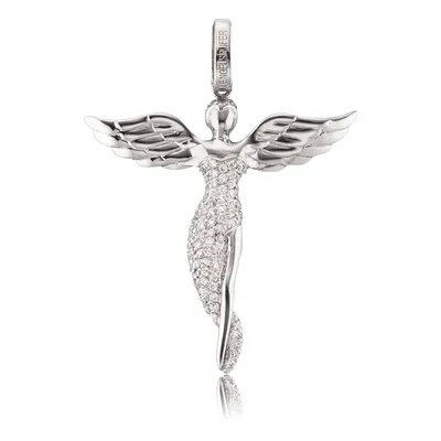 Produktbild von Engelsrufer ERP-ANGEL Anhänger Engel Silber Zirkonia Gr. M Mittel