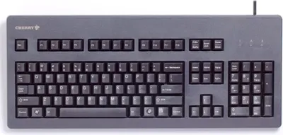 Produktbild von CHERRY G80-3000 Blaue SWITCH Kabelgebundene Tastatur, Schwarz, USB/PS2 (QWERTZ - DE)