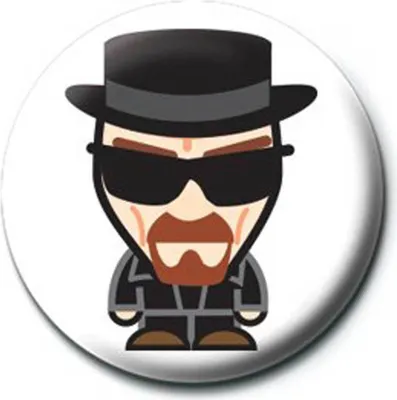Image de Breaking Bad - Badge à bouton - Heisenberg Suit Cartoon