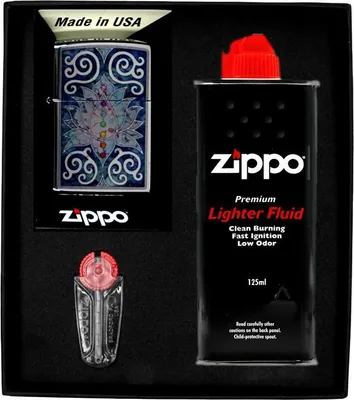 Produktbild von ZIPPO Feuerzeug LOTUSBLUMEN-DESIGN Geschenkset Nr. 1