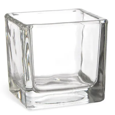 Produktbild von 6 x Glaswürfel 12 x 12 x 12 cm - Glaswindlicht - Windlichter eckig - Teelichtgläser eckig Dekogläser eckig Kerzengläser