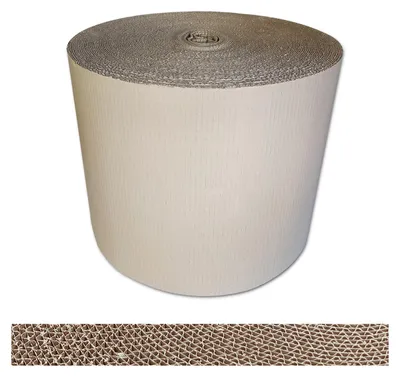 Produktbild von Rollenwellpappe Füllmaterial [40 cm x 70 m, 1 Rolle] Wellpappe auf Rolle C-Welle Verpackungsmaterial