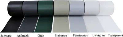 Produktbild von PREMIUM Polypropylen PP Sichtschutzstreifen 2535x190x1,35 mm für Doppelstabmatten Farbe Streifen: Anthrazit - RAL 7016 Menge Streifen: 10er SET