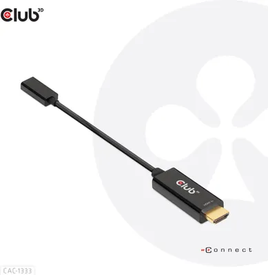 Image de Club3d CLUB3D Adaptateur actif HDMI vers USB Type-C 4K60Hz M/F
