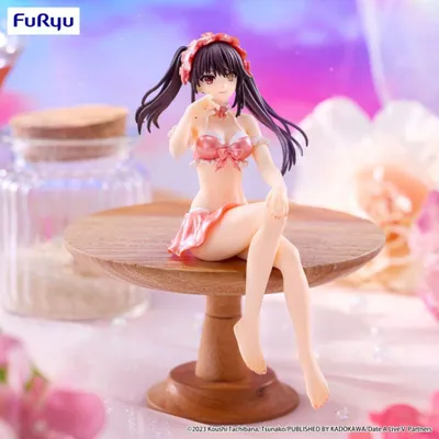 Produktbild von Date A Live V Noodle Stopper PVC Statue Kurumi Tokisaki Swimsuit Pastel Red Color Ver. 15 cm