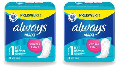 Productafbeelding van 2 x Always Maxi damesverbanden, normaal, maat 1 - voordeelverpakking - 2 stuks