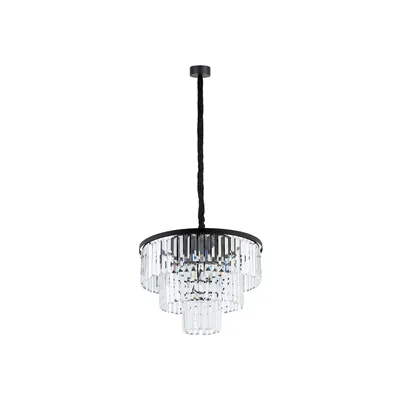 Zdjęcie produktu dla Żyrandol CRISTAL czarny 9xE14x40W kryształ wym:140x56x56cm IP20 Nowodvorski Lighting