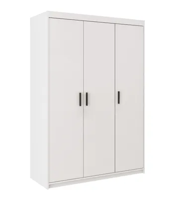 Produktbild von AX LIVING Storicos 3T 3 türig Kleiderschrank Weiß 133cm Breite, modern