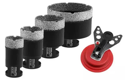 Produktbild von Set Vacuum-Gelöteter Diamant-Spitzen 28, 35, 44, 68 Mm – Ded1592Sz03